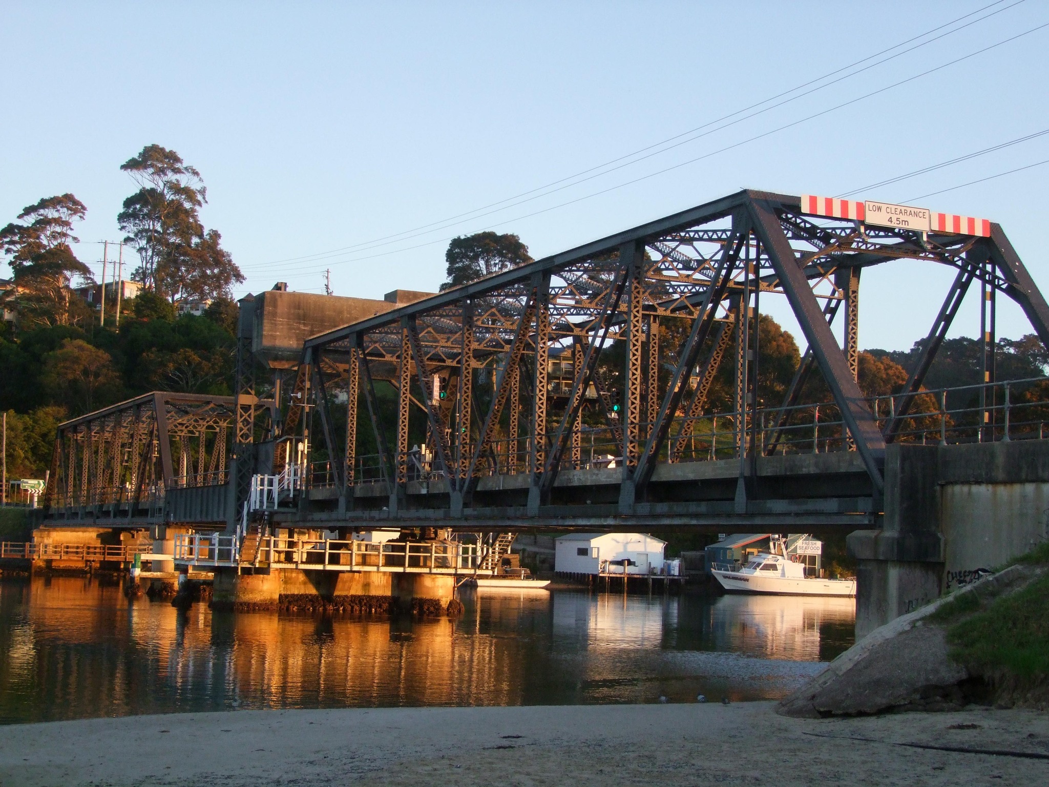 The heritage bridge over Wagonga Inlet at Narooma
